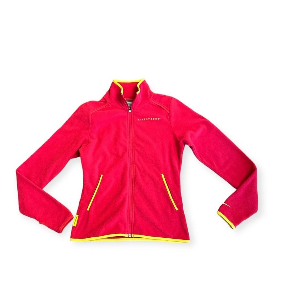 Nike Livestrong Fleece Jacket Pink Full Zip With Pockets